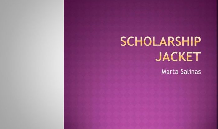 The scholarship jacket by marta salinas