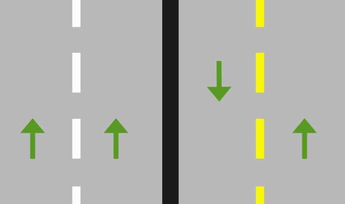 Markings pavement passing roadway direction crossing permitted multilane stay aarp