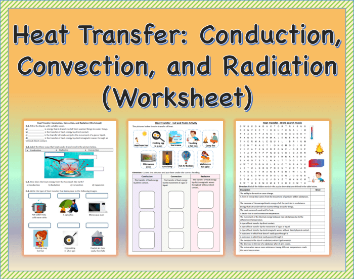 Energy worksheet 2 conduction convection and radiation